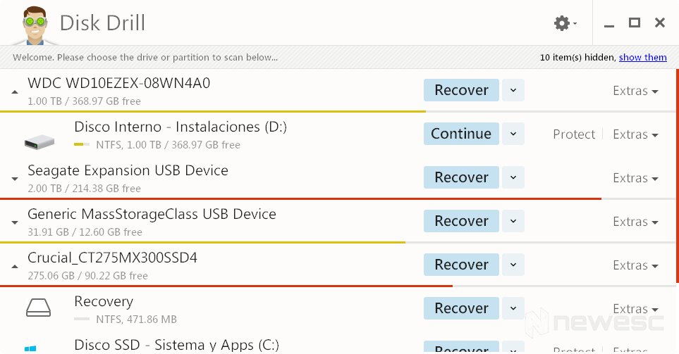 Programa disk digger